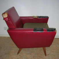 Verwonderlijk jaren 50 fauteuil, Amsterdam, bekleden, stofferen, meubel, design BP-68